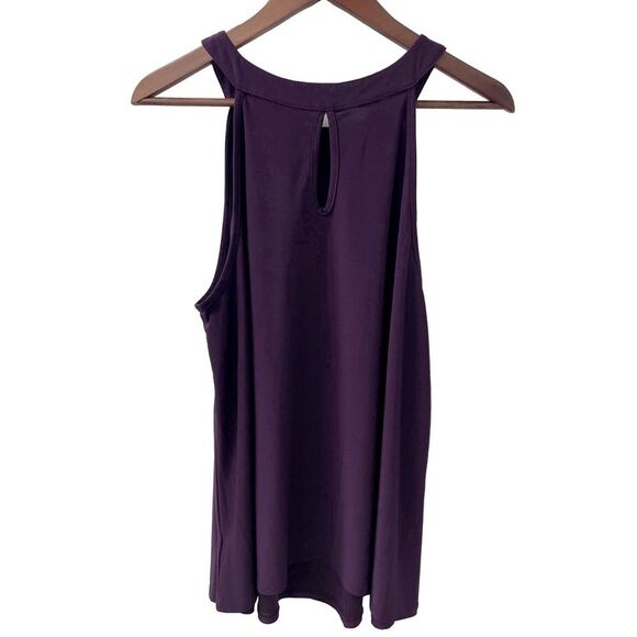 Torrid Sleeveless Top Dark Purple Keyhole Back Women’s Size 1 - Picture 2 of 12